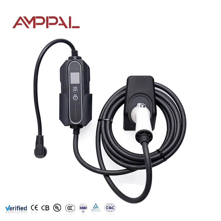 यात्रा और घरेलू चार्जिंग के लिए ऐक्रेलिक डिज़ाइन वाला 11kW पोर्टेबल AC EV चार्जर