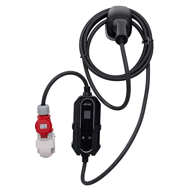 घर और आउटडोर चार्जिंग के लिए ऐक्रेलिक हाउसिंग के साथ 7kW पोर्टेबल AC EV चार्जर
